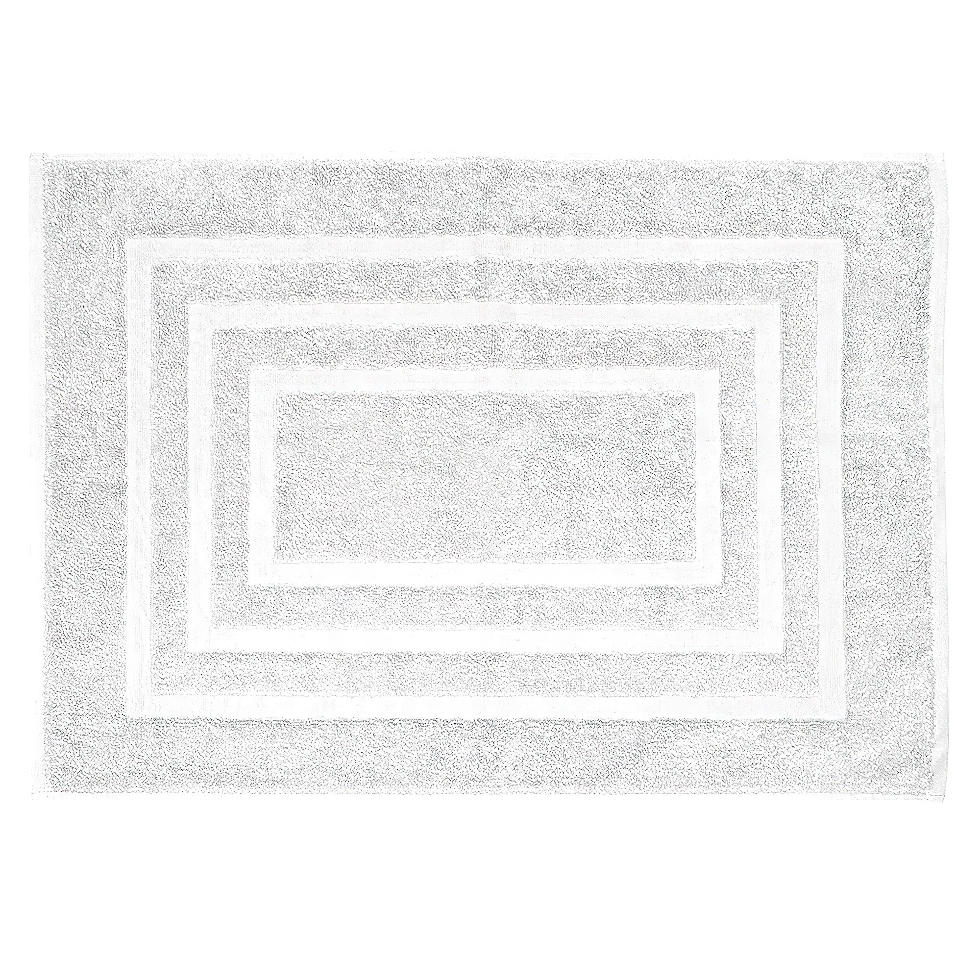 LOVELY white bath mat