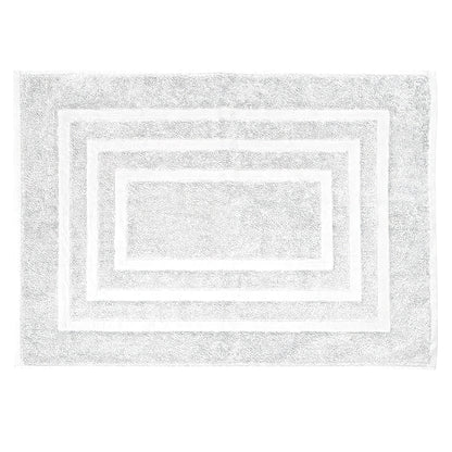 LOVELY white bath mat