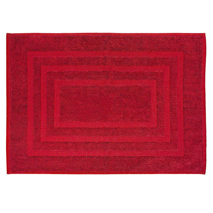 LOVELY red bath mat