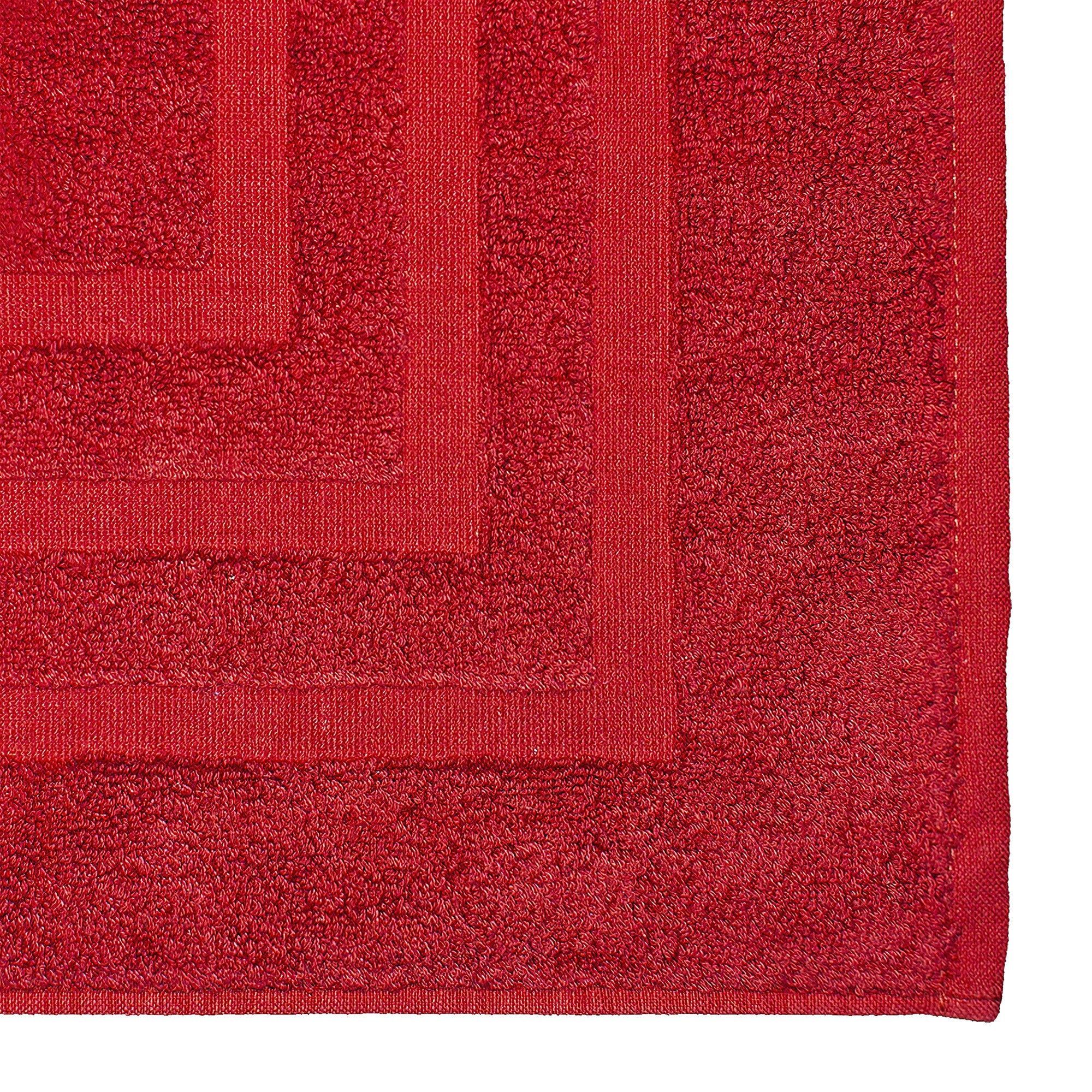 LOVELY red bath mat