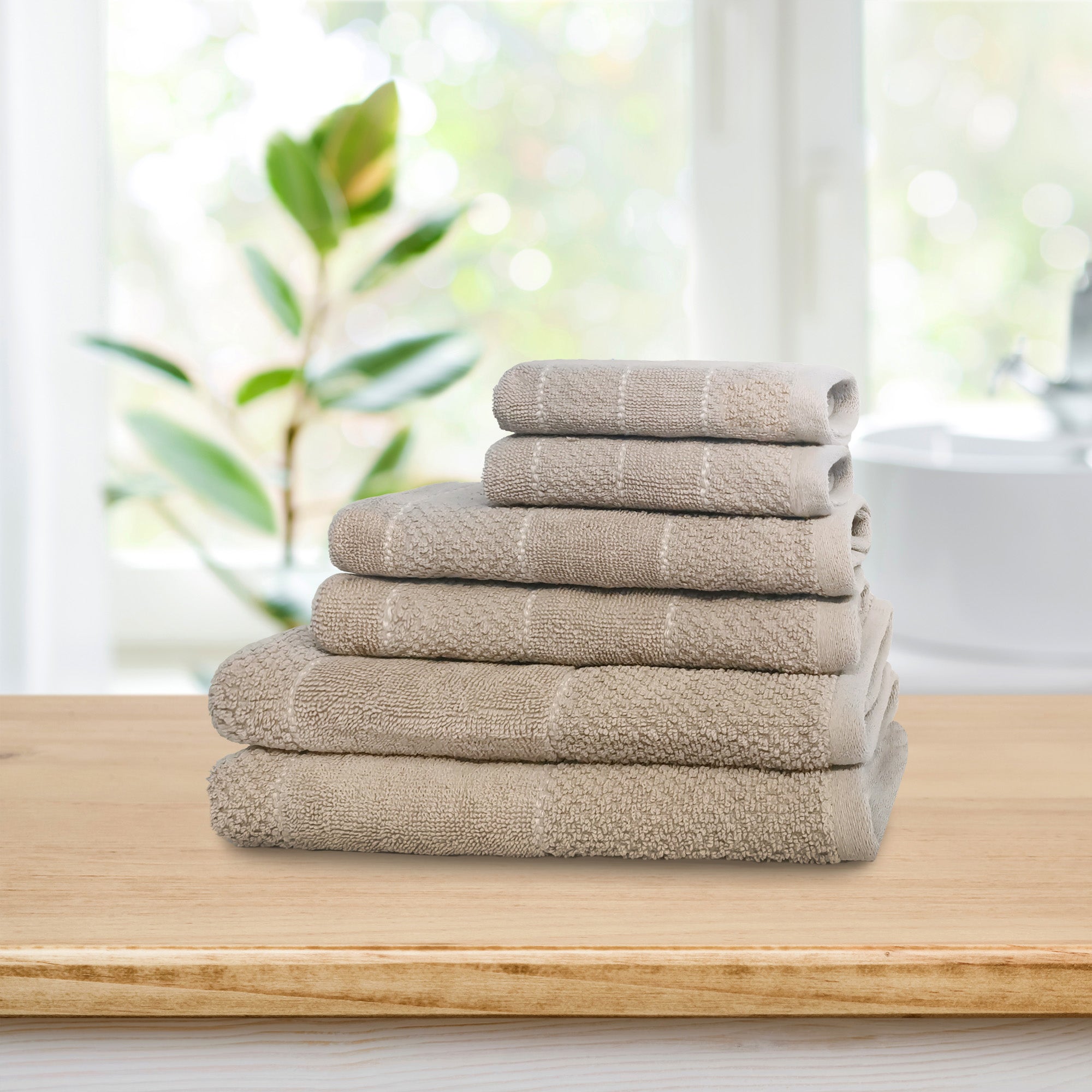 Set 6 asciugamani CAMBRIDGE | Beige