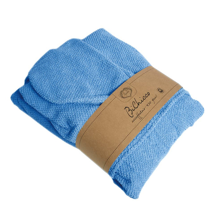 BICHICCO-XL hellblauer Bademantel