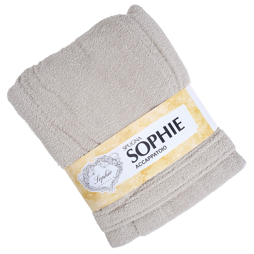 SOPHIE-XL eisgrauer Bademantel