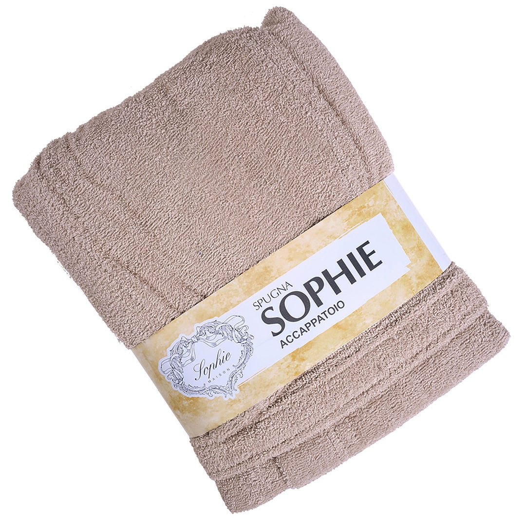 SOPHIE-XXL taubengrauer Bademantel