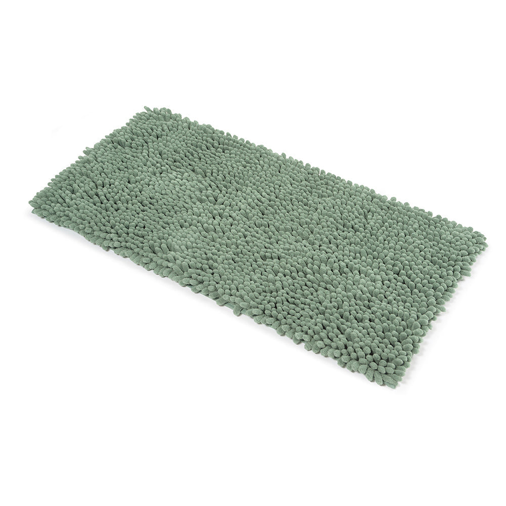 SOFT olive green bath mat