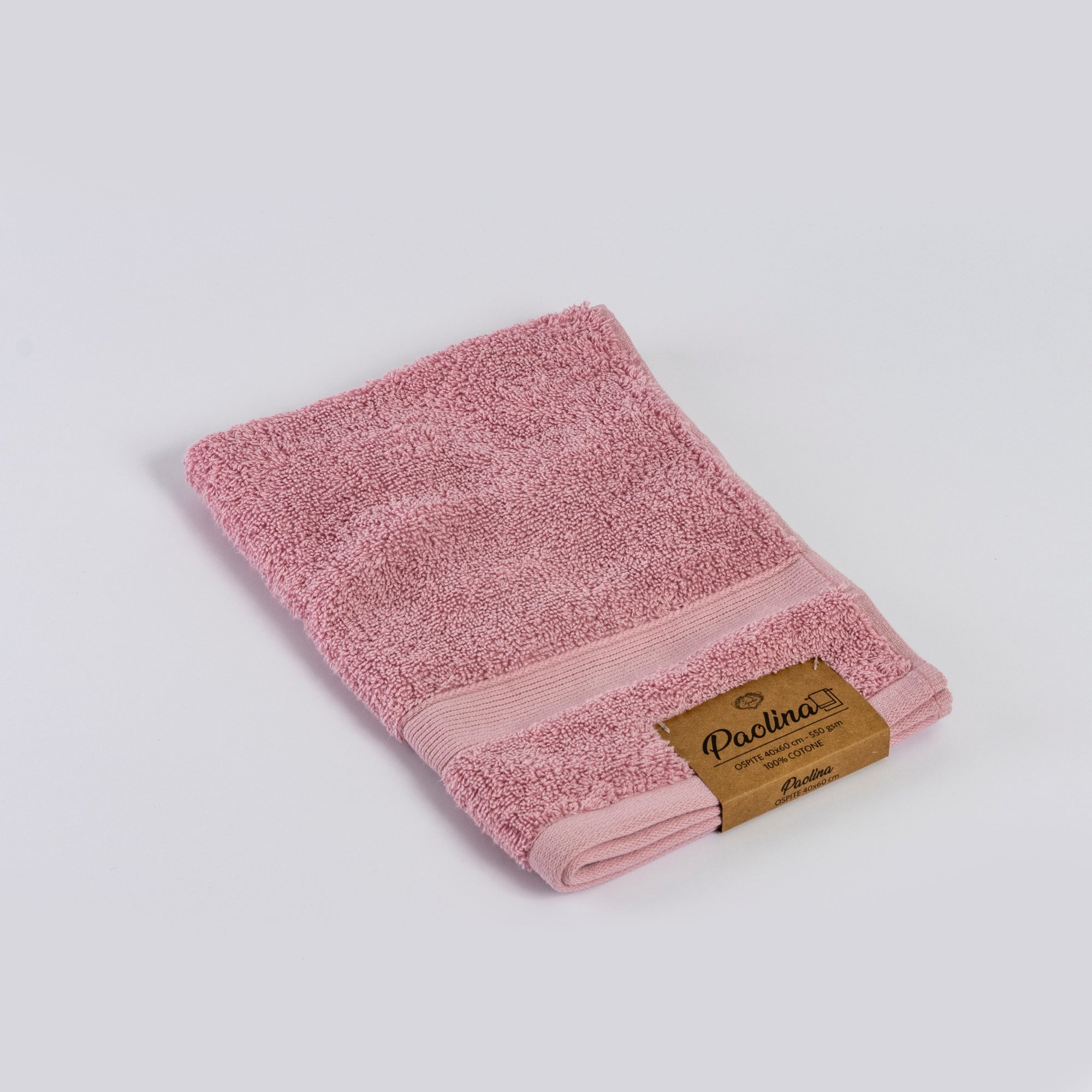 PAOLINA rosa Gästehandtuch