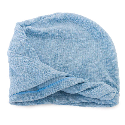LISS blue hair dryer turban