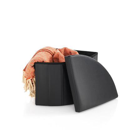 Pouf mit Behälter CORNER schwarz