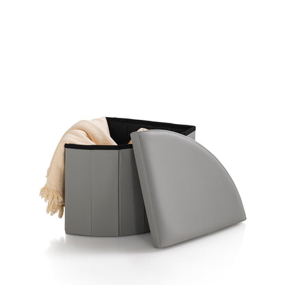 Pouf mit Behälter CORNER taubengrau