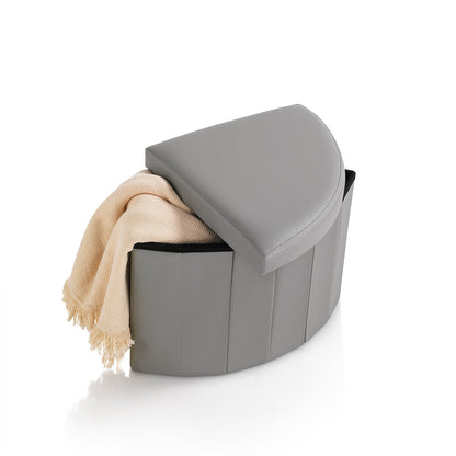 Pouf mit Behälter CORNER taubengrau
