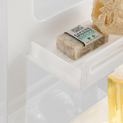 ACHILLE white shower shelf