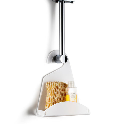 ACHILLE white shower shelf