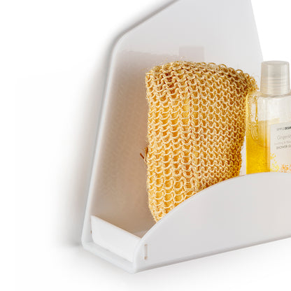 ACHILLE white shower shelf