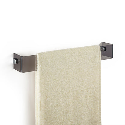 ACHILLE smoked wall towel holder