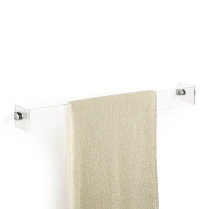 ACHILLE transparent wall towel holder