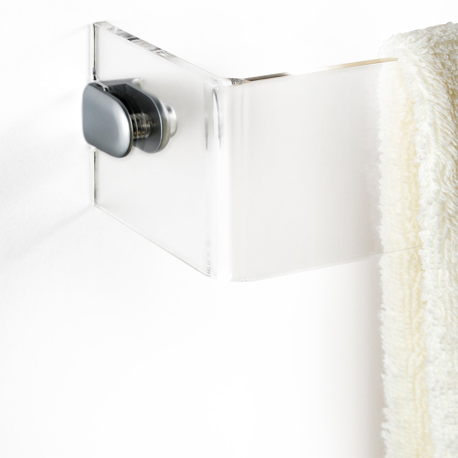 ACHILLE transparent wall towel holder