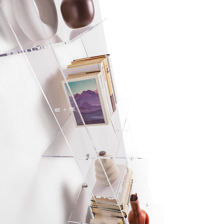 KOES transparent bookcase