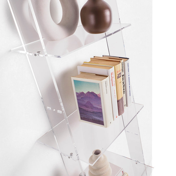 KOES transparent bookcase