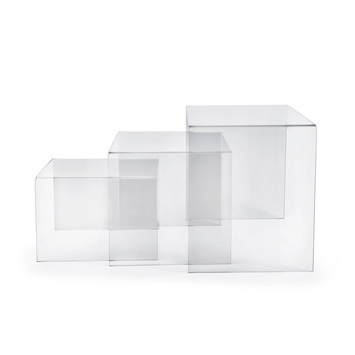 Set of 3 transparent SIRIO tables