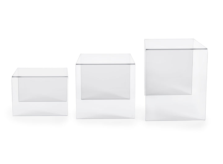 Set of 3 transparent SIRIO tables