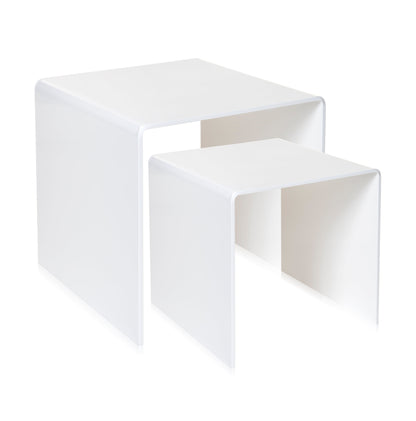 2er-Set COBY weiße Couchtische