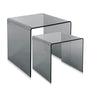 Set of 2 smoked COBY coffee tables