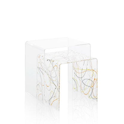 Set of 2 multicoloured COBY coffee tables