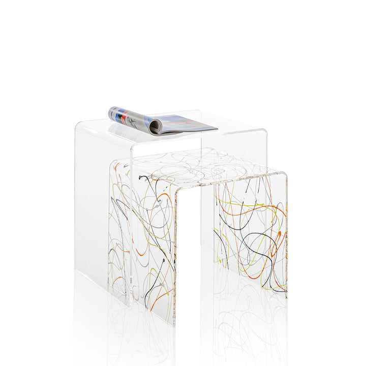 Set of 2 multicoloured COBY coffee tables