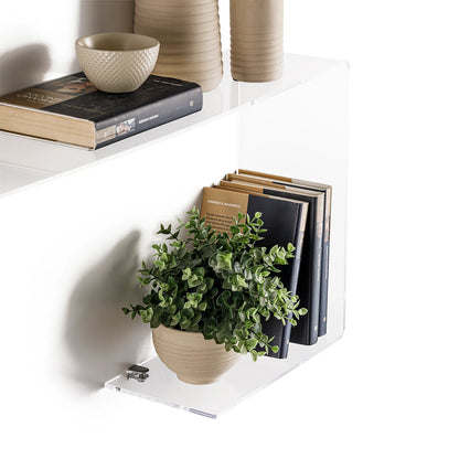 LINA transparent wall shelf
