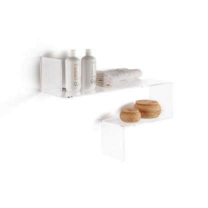 LINA transparent wall shelf
