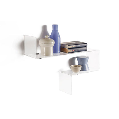 LINA transparent wall shelf