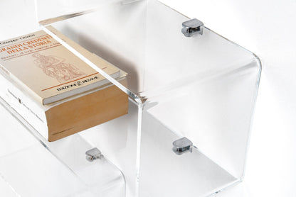 LINA transparent wall shelf