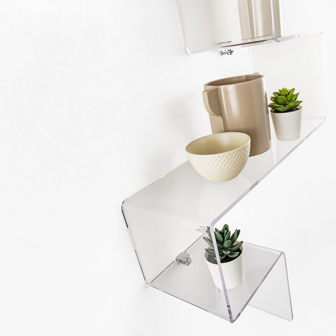 LINA transparentes Wandregal 2