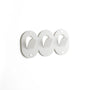 ARGO 3-hook coat hanger white