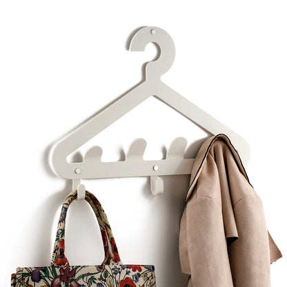 EROS white wall coat rack