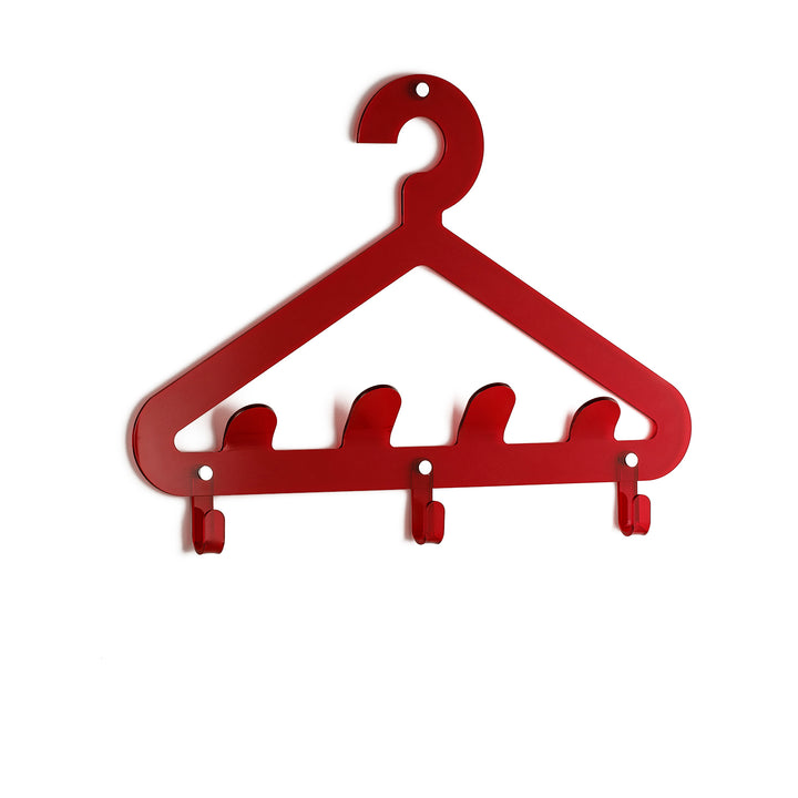 EROS rote Wandgarderobe