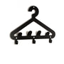 EROS black wall coat rack