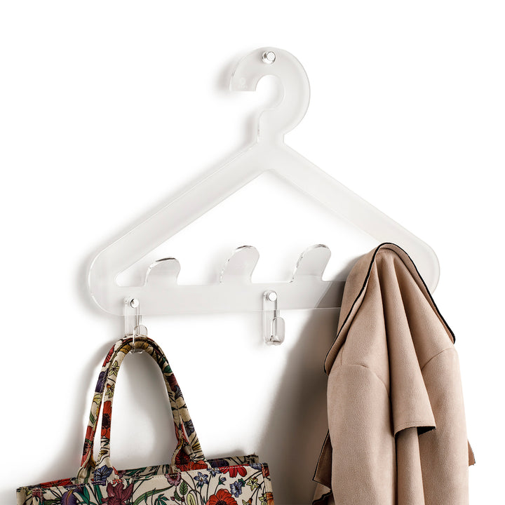 Transparente Wandgarderobe EROS