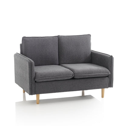 DOKKA 2-Sitzer-Sofa grau