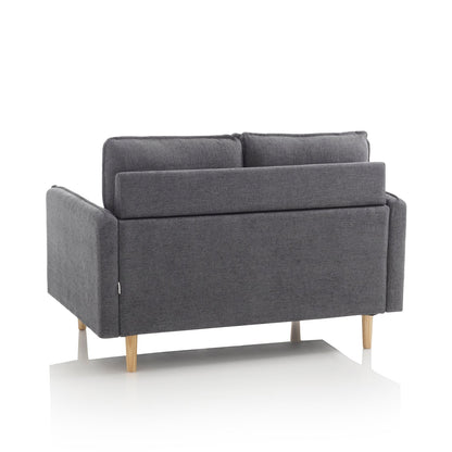 DOKKA 2-Sitzer-Sofa grau