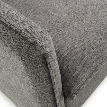 DOKKA 2-Sitzer-Sofa grau