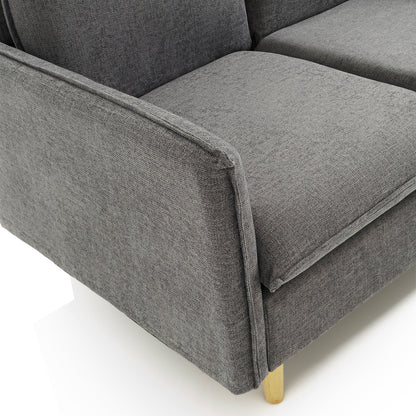 DOKKA 2-Sitzer-Sofa grau
