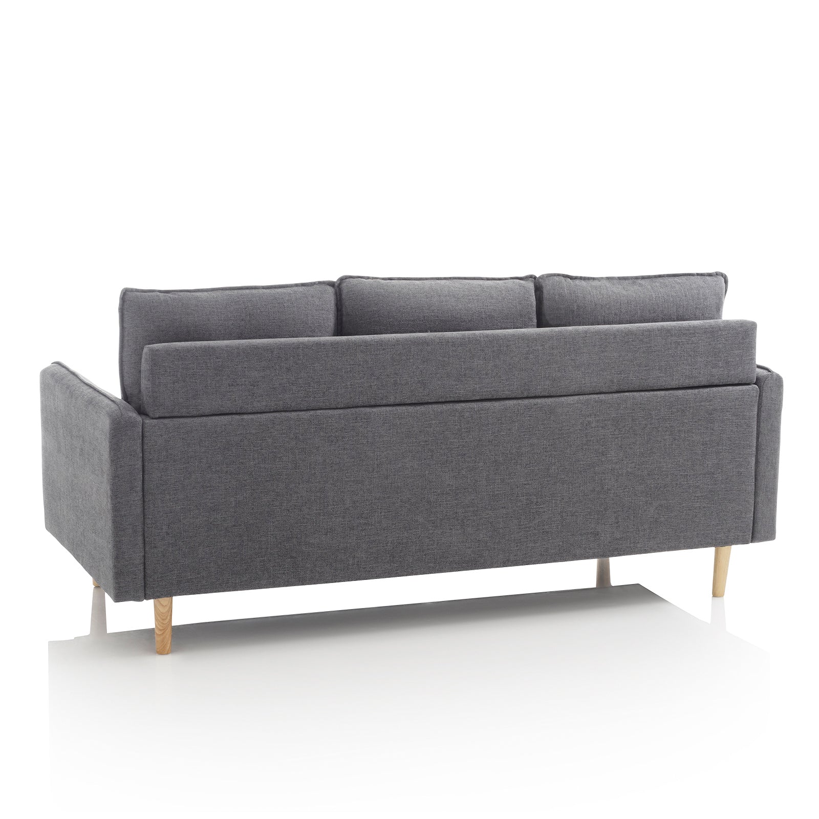 DOKKA 3-Sitzer-Sofa grau