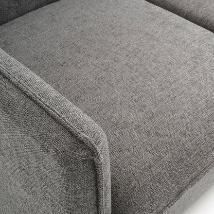 DOKKA 3-Sitzer-Sofa grau