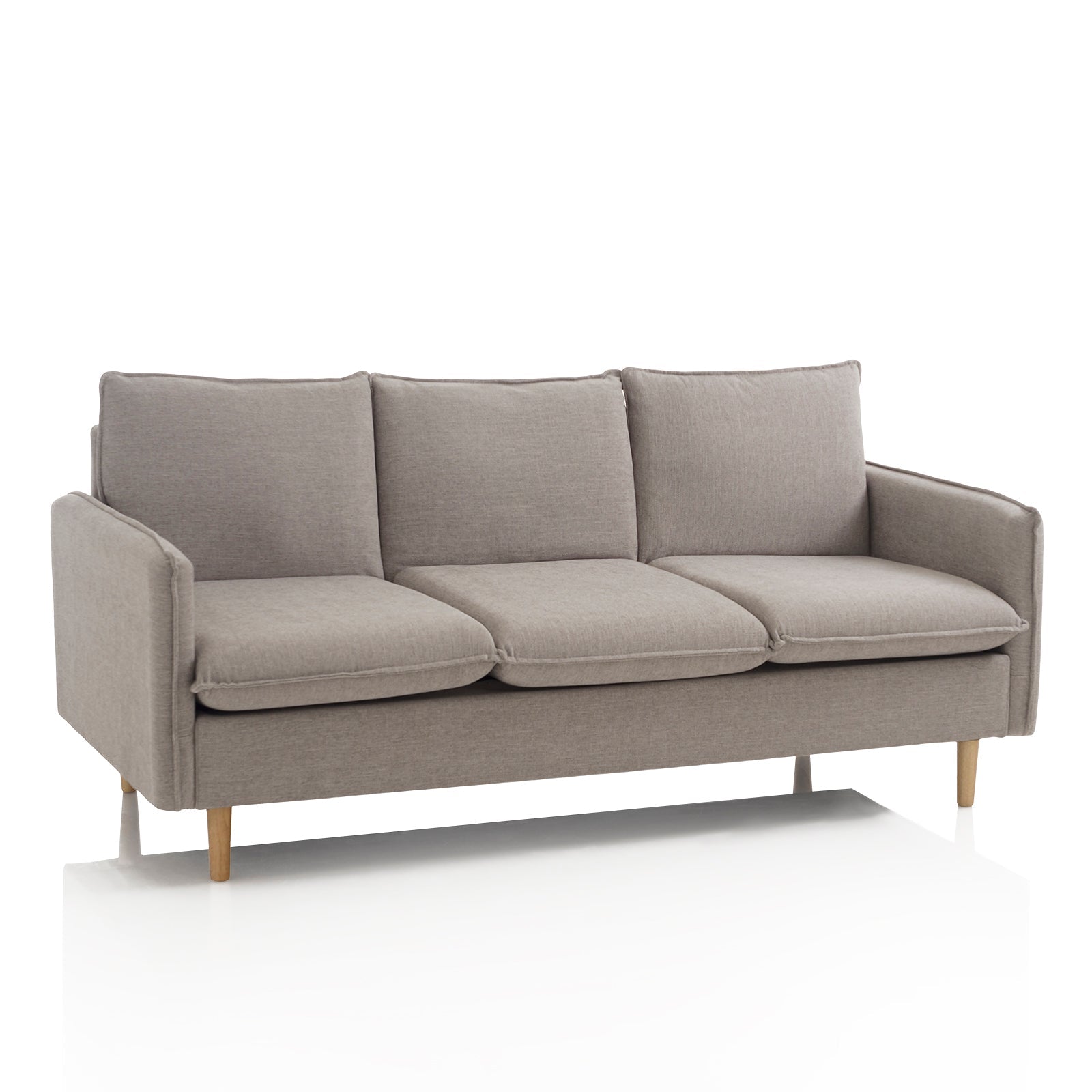 DOKKA 3-Sitzer-Sofa taubengrau