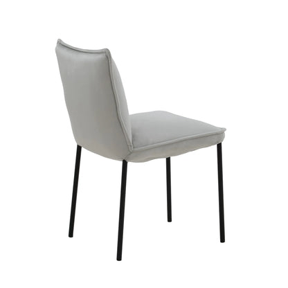 Set of 2 DENISE chairs light grey