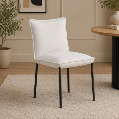 Set of 2 DENISE chairs light grey