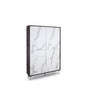 Credenza alta VILINUS nero pietra/marmo calacatta