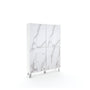 Credenza alta VILINUS bianco pietra/marmo calacatta