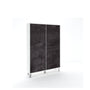 Credenza alta VILINUS bianco pietra/nero pietra